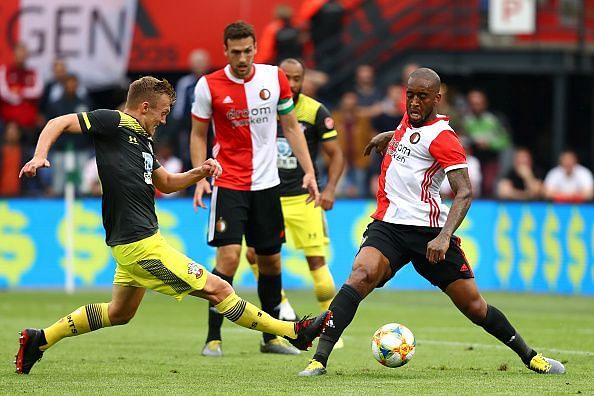 James Ward-Prowse (left) in preseason action against Feyenoord