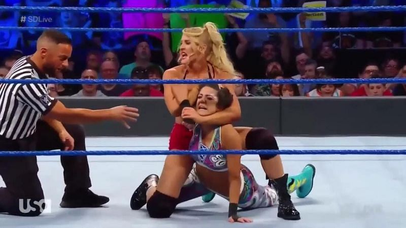 Lacey Evans botched several times this week on SmackDown Live