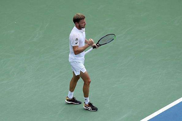 Goffin exults after reaching his first Masters 1000 final at 2019 Cincinnati