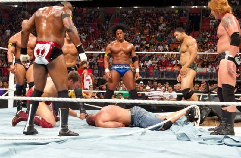 The Nexus demolish John Cena