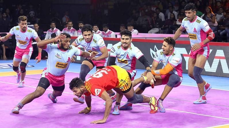 Jaipur Pink Panthers won their matches on defensive strength yet again.
