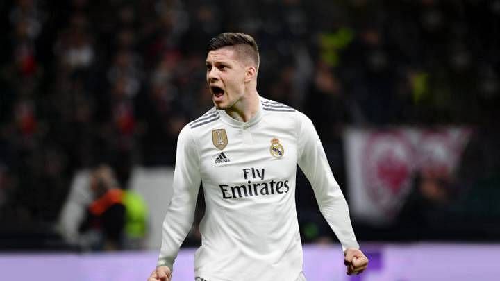 Luka Jovic would function as a supporting striker