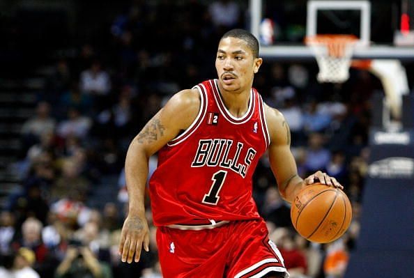 Derrick Rose with the Bulls