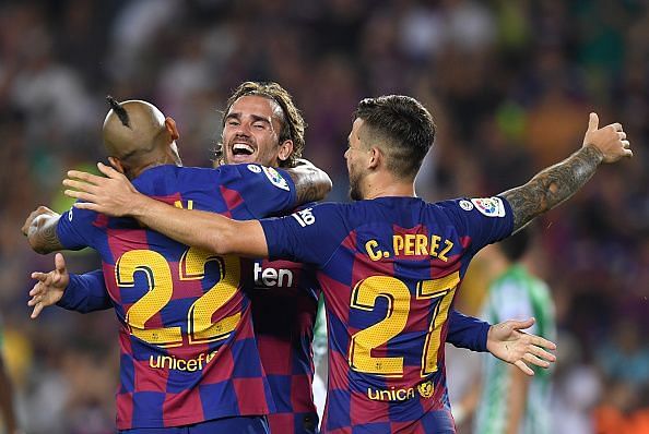 Barcelona news: Antoine Griezmann admits he 'copied' Lionel Messi for his second goal against Real Betis