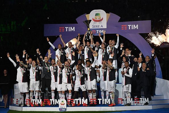 Juventus celebrate their 35th Serie A title in 2018/19