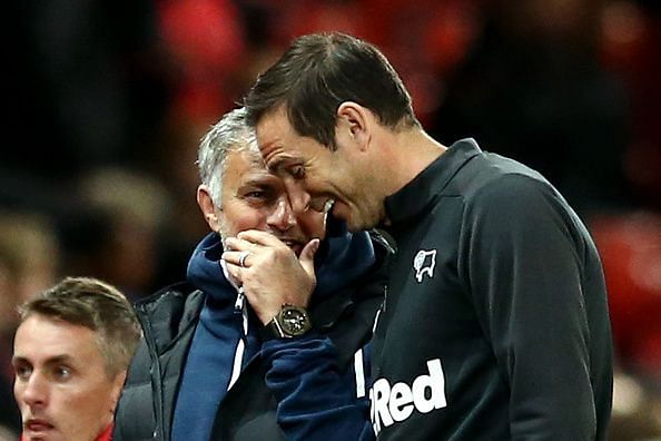 Lampard&#039;s Derby County knocked Mourinho&#039;s Manchester United out of the Carabao Cup last season