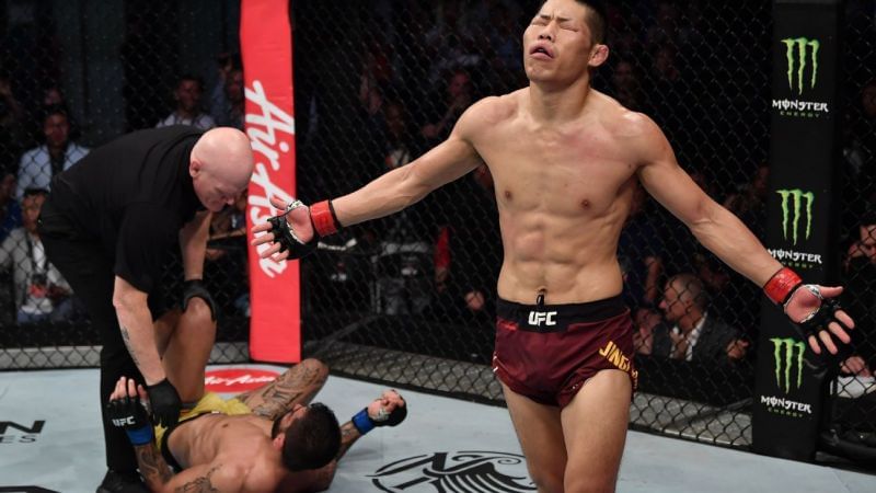 Jingliang Li picked up a huge win over Elizeu Zaleski