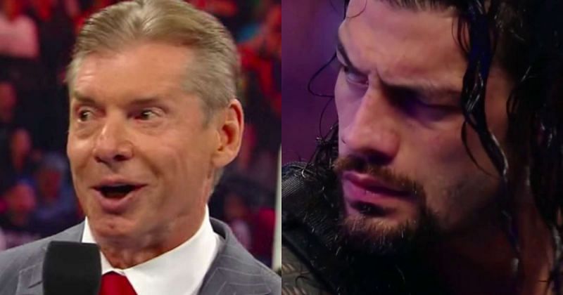Vince McMahon and Roman Reigns