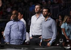 President Trump's sons watch fan Covington beat Lawler