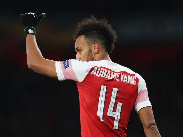Aubameyang was on the score sheet for the second successive Premier League game this season