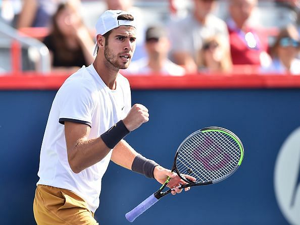 Khachanov beats hometown birthday boy Auger-Aliassime to reach the last 8 in Montreal