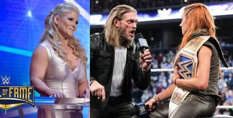 WWE Hall of Famer Beth Phoenix opened up on the Twitter war between Edge and Becky Lynch