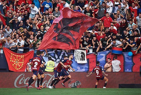 Osasuna are undefeated at home in league competition since April 2018