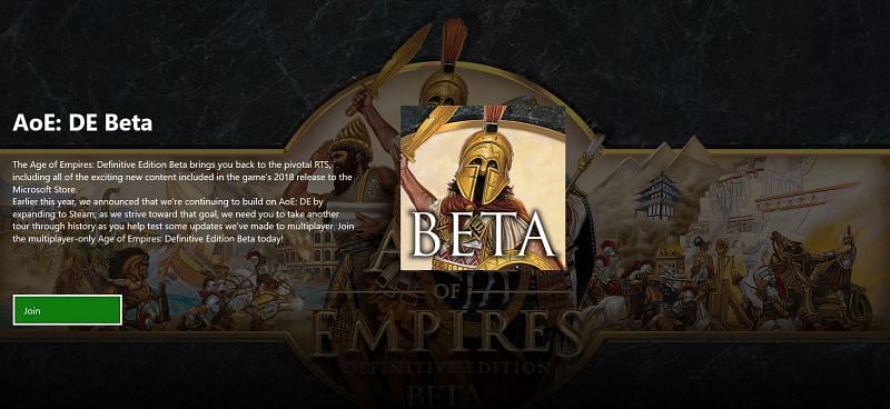 AOE definitive edition beta