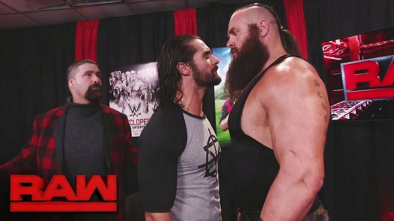 Image result for seth rollins vs braun strowman