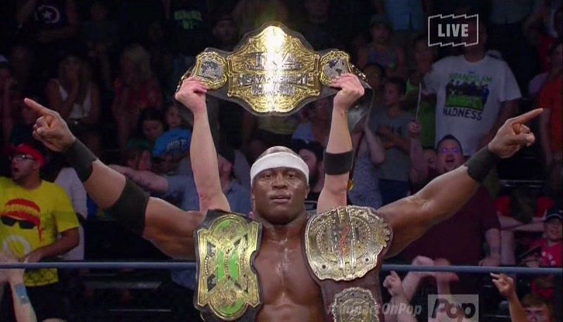 Lashley would hold Impact&#039;s World title, the X-Division title and the King of the Mountain belt at the same time.