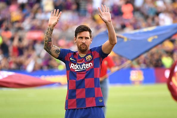 Messi addressed the crowd after the match