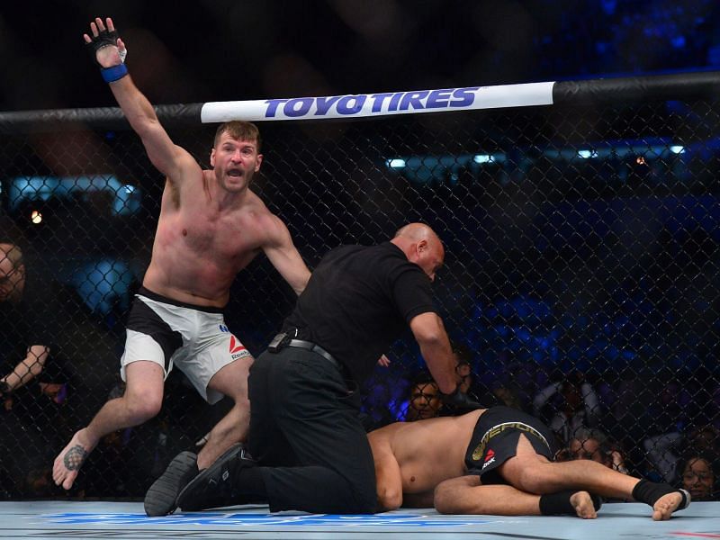 Miocic first won the UFC Heavyweight title with a vicious KO of Fabricio Werdum