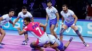 All-rounder Vineet Sharma (2nd from right) scored 5 points against Jaipur Pink Panthers