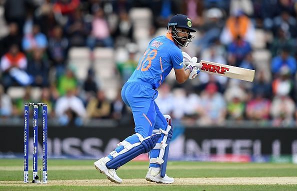 Kohli at the crease against South Africa