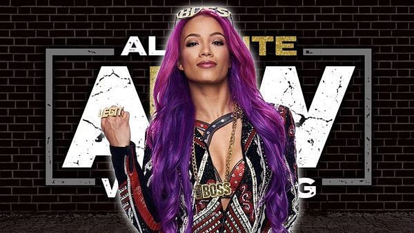 is sasha banks going to aew