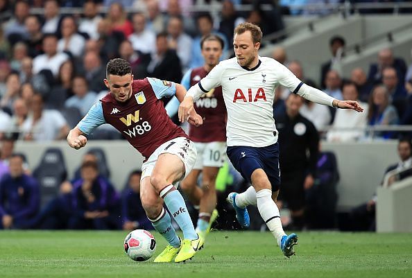 Christian Eriksen turned the tide in Spurs&#039; favor after his introduction against Aston Villa yesterday