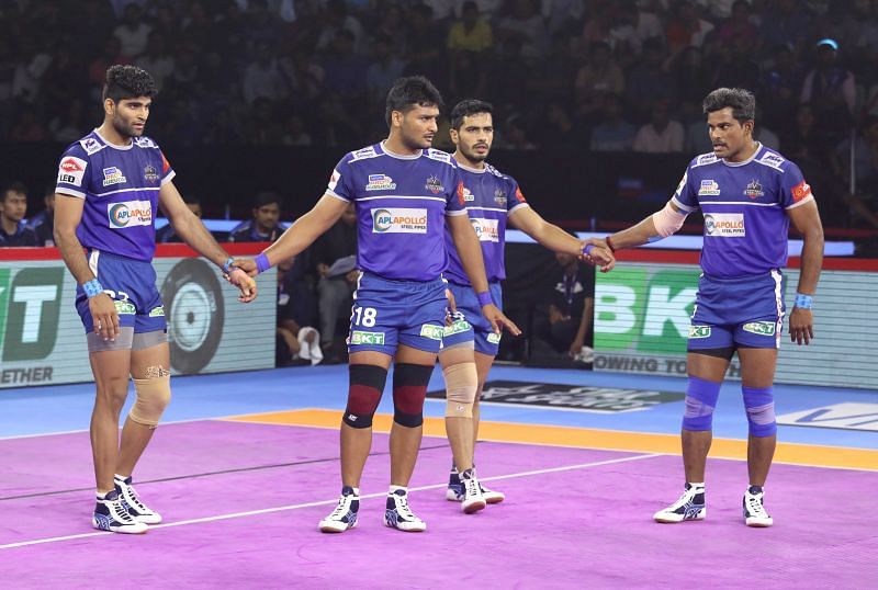 Haryana Steelers players in action