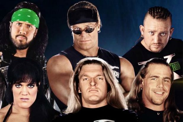 DX: Road Dogg, Chyna, Billy Gunn, X Pac, Triple H, and Shawn Michaels.