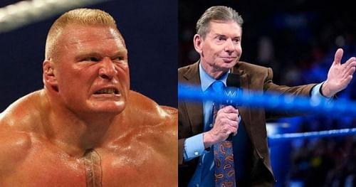 Brock Lesnar and Vince McMahon.