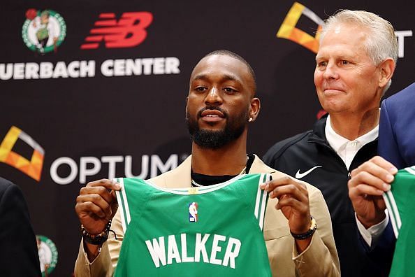 Kemba Walker joined the Boston Celtics after spending sevens seasons with the Hornets