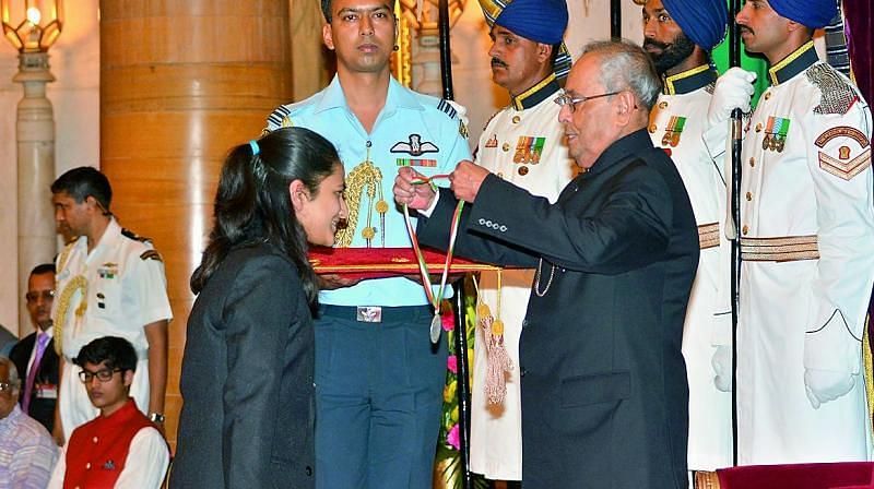 Awarded with the National Child Award by the former President of India. Source: Deccan Chronicle