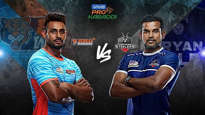 Pro Kabaddi Live Score: Bengal Warriors vs. Haryana Steelers | Haryana take an 18-17 lead over Bengal | Live Commentary and Match Updates | 26th August 2019
