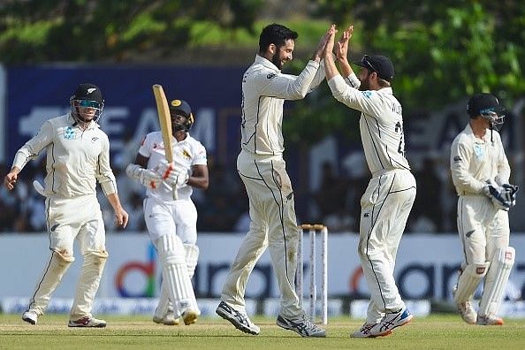 SL vs NZ, पहला टेस्ट: दूसरे दिन के बाद श्रीलंका का स्कोर 227-7, न्यूजीलैंड ने की एजाज पटेल की बदौलत वापसी