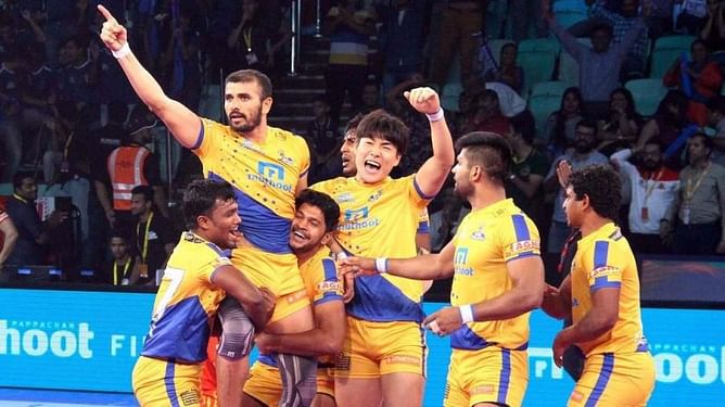 PKL History: Ajay Thakur's 2-point buzzer raid helps Tamil Thalaivas snatch victory from the jaws of defeat versus Gujarat Fortune Giants