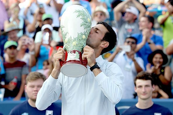 Novak Djokovic, the defending champion.