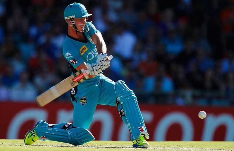 Chris Lynn is known for his aggressive batting style.