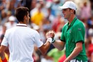 American Sam Querrey we will take on top seed Novak Djokovic.