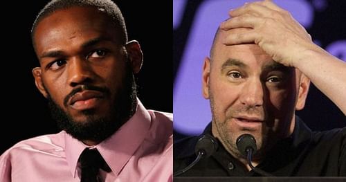 Jon Jones and Dana White.