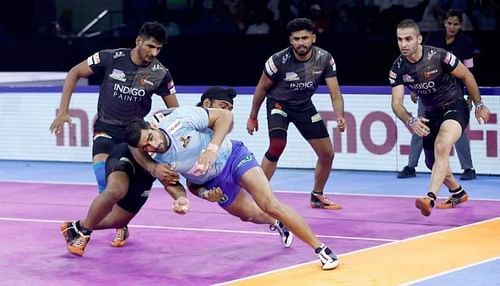 Rahul Chaudhari led Tamil Thalaivas in the offence in the Chennai leg.