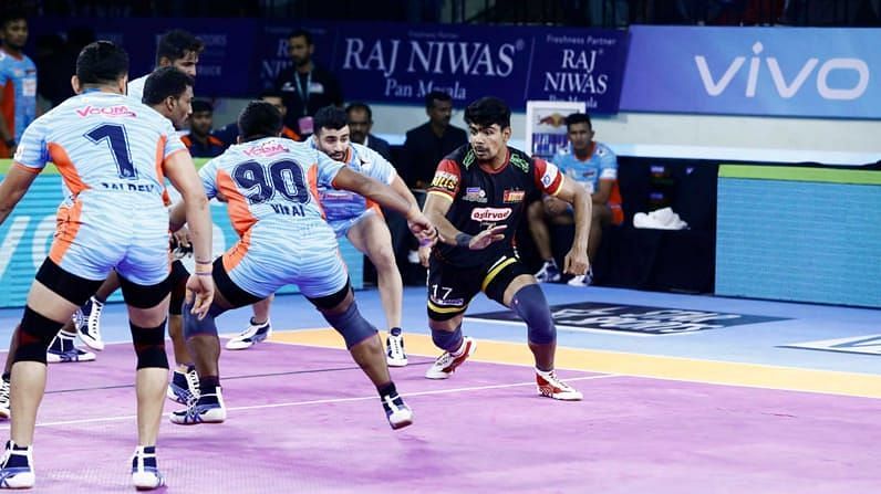 Pawan Sehrawat has scored 69.31% of Bengaluru Bulls&#039; raid points single-handedly in Season 7.