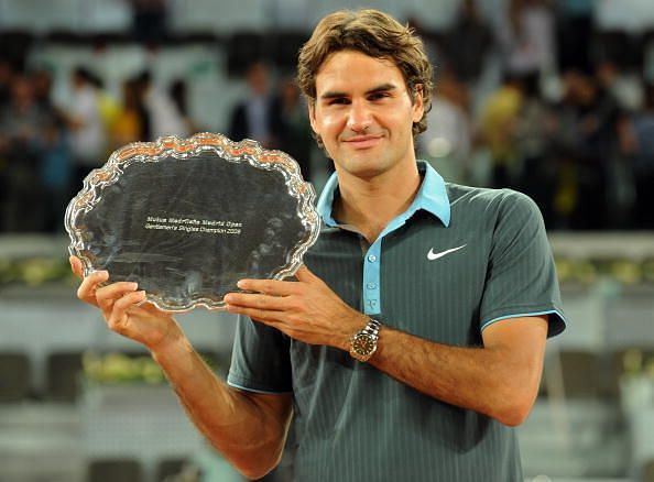 Federer wins his 15th Masters 1000 title at 2009 Madrid