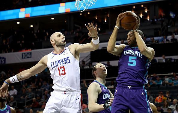 Marcin Gortat spent the 18-19 season with the Lakers&#039; closest rivals