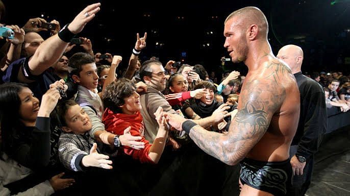 Orton with fans