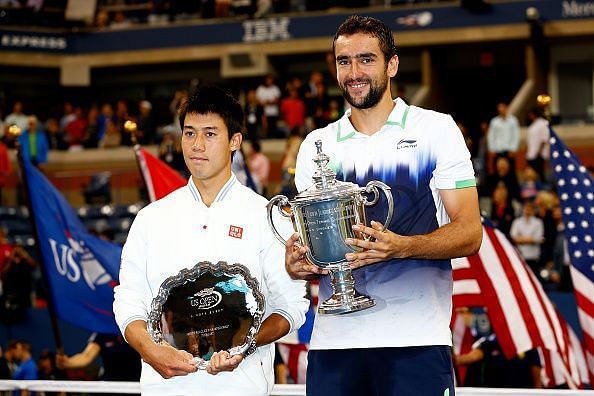 Nishikori lost to Cilic in his maiden Grand Slam final at 2014 US Open