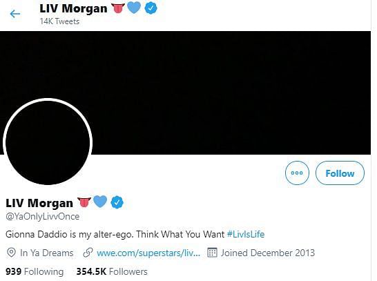 Liv Morgan&#039;s Twitter profile