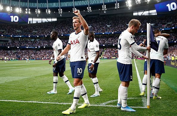 Kane scored two in Tottenham&#039;s 3-1 win over Aston Villa