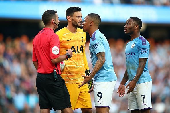 Controversy reigned at the Etihad, as a late winner from Gabriel Jesus was chalked off by VAR - leaving Manchester City and Tottenham to draw 2-2