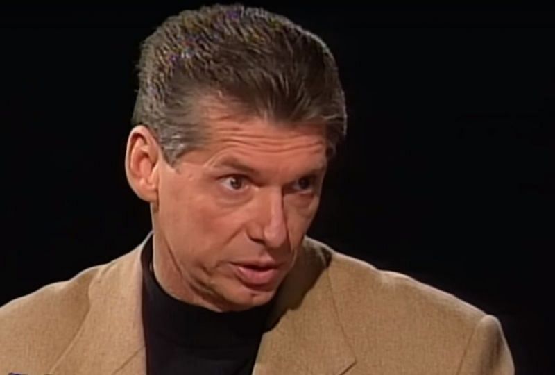 Vince McMahon during the infamous 