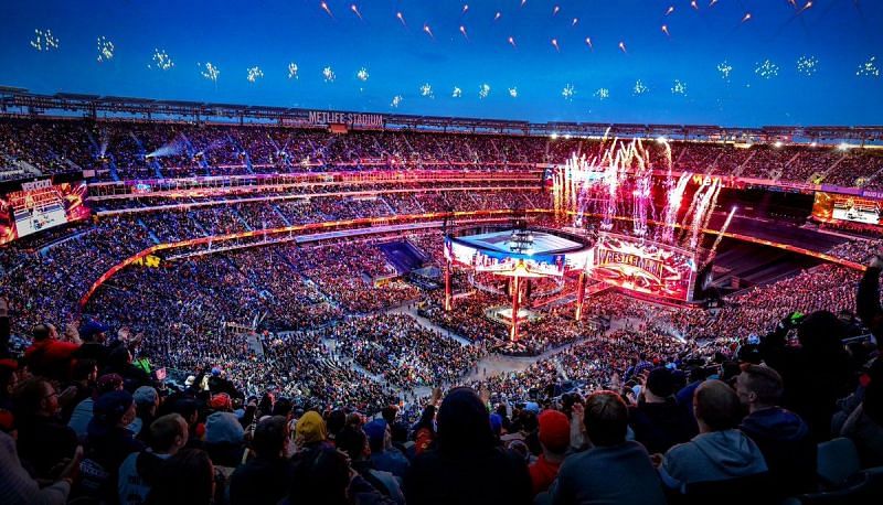 The view above WrestleMania 35