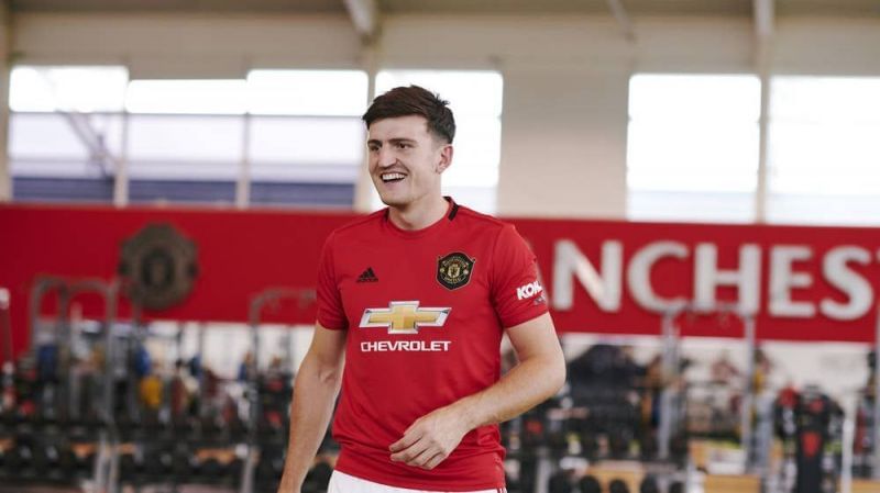 Manchester United new number 5, Harry Maguire.